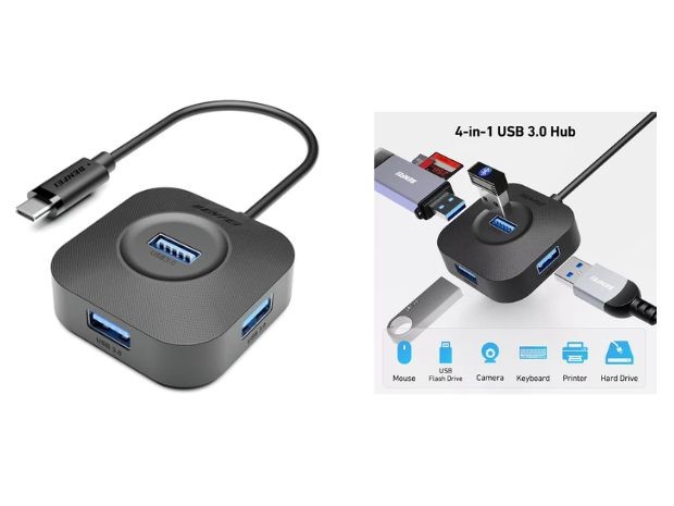 &u+ HUB TIPO C A 3 USB 3,0